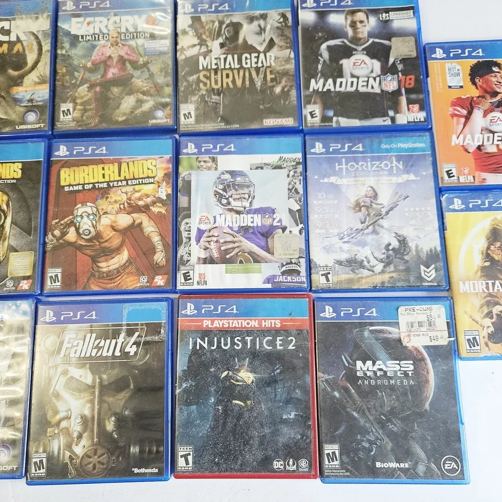 PlayStation 4 PS4Games Bundle Of 17 Various Games Most Have Manuel - Tested Work